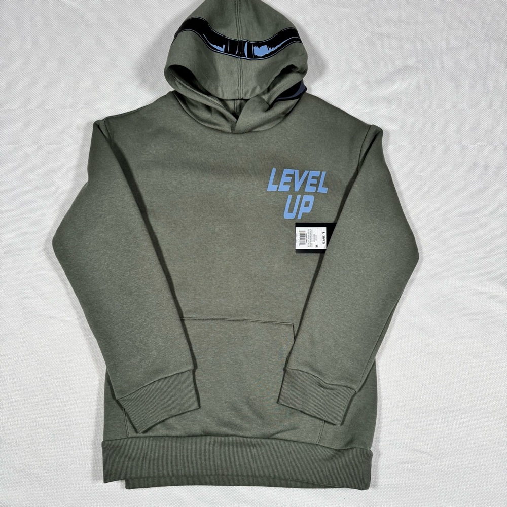 Art Class Olive Hoodie with Blue Graphic
